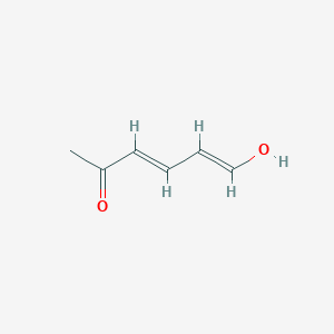 molecular formula C6H8O2 B011549 (3E,5E)-6-Hydroxyhexa-3,5-dien-2-one CAS No. 102605-99-2