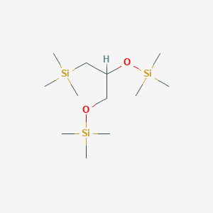 molecular formula C12H32O2Si3 B115490 Trimethyl-(1-trimethylsilyl-3-trimethylsilyloxypropan-2-yl)oxysilane CAS No. 154557-38-7