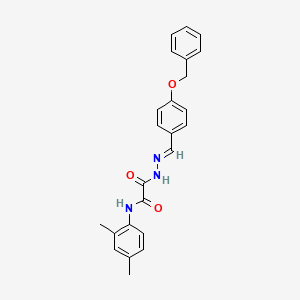 2-{(2E)-2-[4-(benzyloxy)benzylidene]hydrazinyl}-N-(2,4-dimethylphenyl)-2-oxoacetamide