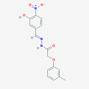 N'-[(E)-(3-hydroxy-4-nitrophenyl)methylidene]-2-(3-methylphenoxy)acetohydrazide