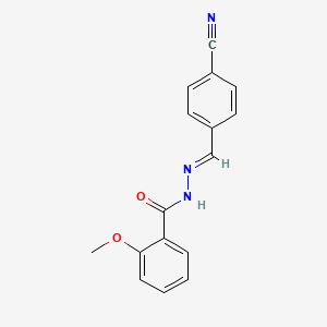 N'-[(E)-(4-cyanophenyl)methylidene]-2-methoxybenzohydrazide