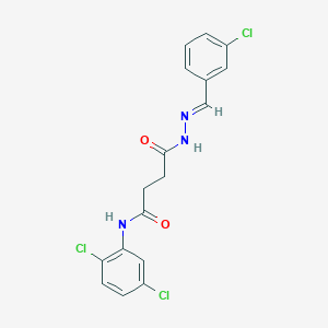 4-[(2E)-2-(3-chlorobenzylidene)hydrazinyl]-N-(2,5-dichlorophenyl)-4-oxobutanamide