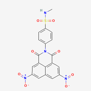 4-(5,8-dinitro-1,3-dioxo-1H-benzo[de]isoquinolin-2(3H)-yl)-N-methylbenzenesulfonamide