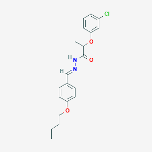 N'-[(E)-(4-butoxyphenyl)methylidene]-2-(3-chlorophenoxy)propanehydrazide