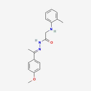 N'-[(1E)-1-(4-Methoxyphenyl)ethylidene]-2-[(2-methylphenyl)amino]acetohydrazide