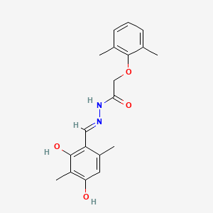 N'-[(E)-(2,4-dihydroxy-3,6-dimethylphenyl)methylidene]-2-(2,6-dimethylphenoxy)acetohydrazide