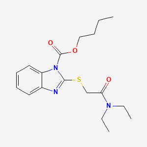 butyl 2-{[2-(diethylamino)-2-oxoethyl]sulfanyl}-1H-benzimidazole-1-carboxylate