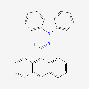 N-[(E)-anthracen-9-ylmethylidene]-9H-carbazol-9-amine