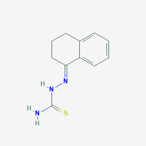 molecular formula C11H13N3S B11549497 (2E)-2-(3,4-dihydronaphthalen-1(2H)-ylidene)hydrazinecarbothioamide 