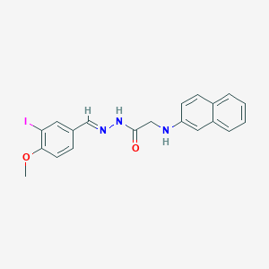 N'-[(E)-(3-Iodo-4-methoxyphenyl)methylidene]-2-[(naphthalen-2-YL)amino]acetohydrazide