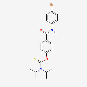 molecular formula C20H23BrN2O2S B11549532 O-{4-[(4-bromophenyl)carbamoyl]phenyl} dipropan-2-ylcarbamothioate 