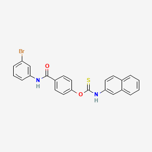 O-{4-[(3-bromophenyl)carbamoyl]phenyl} naphthalen-2-ylcarbamothioate