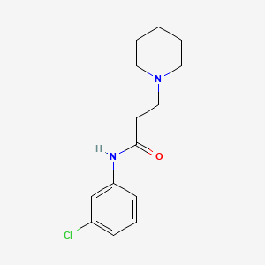 N-(3-chlorophenyl)-3-(piperidin-1-yl)propanamide