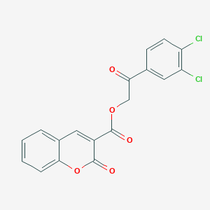 2-(3,4-dichlorophenyl)-2-oxoethyl 2-oxo-2H-chromene-3-carboxylate