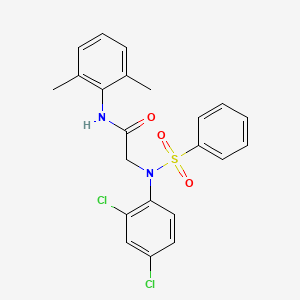 2-[N-(2,4-Dichlorophenyl)benzenesulfonamido]-N-(2,6-dimethylphenyl)acetamide