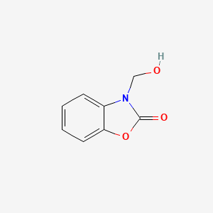 molecular formula C8H7NO3 B11549745 3-(Hydroxymethyl)-1,3-benzoxazol-2(3H)-one 