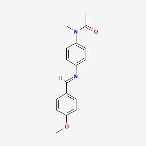 N-(4-{[(E)-(4-methoxyphenyl)methylidene]amino}phenyl)-N-methylacetamide