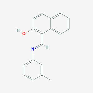 molecular formula C18H15NO B11549789 1-((m-Tolylimino)methyl)naphthalen-2-ol CAS No. 20772-80-9