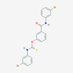 molecular formula C20H14Br2N2O2S B11549821 O-{3-[(3-bromophenyl)carbamoyl]phenyl} (3-bromophenyl)carbamothioate 