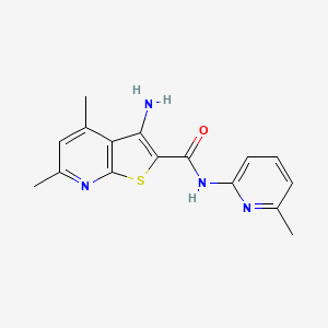 3-amino-4,6-dimethyl-N-(6-methylpyridin-2-yl)thieno[2,3-b]pyridine-2-carboxamide