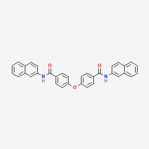 molecular formula C34H24N2O3 B11549948 4,4'-oxybis[N-(naphthalen-2-yl)benzamide] 