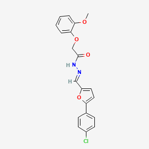 N'-[(E)-[5-(4-Chlorophenyl)furan-2-YL]methylidene]-2-(2-methoxyphenoxy)acetohydrazide