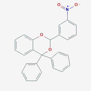 molecular formula C26H19NO4 B11549976 2-(3-nitrophenyl)-4,4-diphenyl-4H-1,3-benzodioxine 