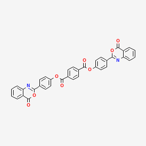 molecular formula C36H20N2O8 B11549991 bis[4-(4-oxo-4H-3,1-benzoxazin-2-yl)phenyl] terephthalate 