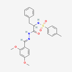 N-(1-{N'-[(E)-(2,4-Dimethoxyphenyl)methylidene]hydrazinecarbonyl}-2-phenylethyl)-4-methylbenzene-1-sulfonamide