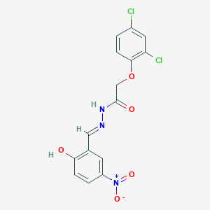 2-(2,4-dichlorophenoxy)-N'-[(E)-(2-hydroxy-5-nitrophenyl)methylidene]acetohydrazide