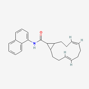 (4E,8Z)-N-(naphthalen-1-yl)bicyclo[10.1.0]trideca-4,8-diene-13-carboxamide