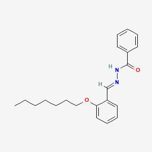 N'-[(E)-[2-(Heptyloxy)phenyl]methylidene]benzohydrazide