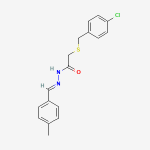 (4-Chloro-benzylsulfanyl)-acetic acid (4-methyl-benzylidene)-hydrazide