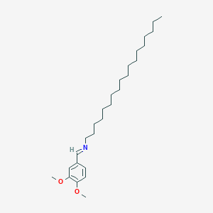 molecular formula C27H47NO2 B11550259 N-[(E)-(3,4-dimethoxyphenyl)methylidene]octadecan-1-amine 