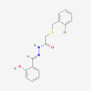 2-[(2-bromobenzyl)sulfanyl]-N'-[(E)-(2-hydroxyphenyl)methylidene]acetohydrazide