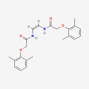 molecular formula C₂₂H₂₆N₂O₄ B1155041 (Z)-N,N'-(ethene-1,2-diyl)bis(2-(2,6-dimethylphenoxy)acetamide) 