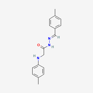 2-[(4-methylphenyl)amino]-N'-[(E)-(4-methylphenyl)methylidene]acetohydrazide (non-preferred name)