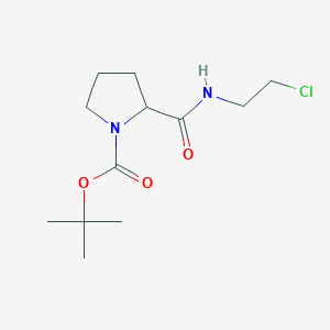 molecular formula C12H21ClN2O3 B11550597 Tert-butyl 2-[(2-chloroethyl)carbamoyl]pyrrolidine-1-carboxylate 