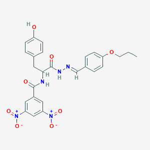 Na-(3,5-dinitrobenzoyl)tyrosine N'-(4-propoxybenzylidene)hydrazide