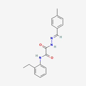 N-(2-ethylphenyl)-2-[(2E)-2-(4-methylbenzylidene)hydrazinyl]-2-oxoacetamide