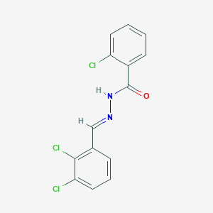 2-Chloro-N'-[(E)-(2,3-dichlorophenyl)methylidene]benzohydrazide