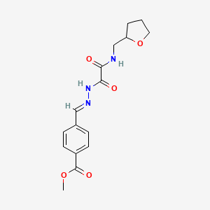 methyl 4-[(E)-(2-{oxo[(tetrahydrofuran-2-ylmethyl)amino]acetyl}hydrazinylidene)methyl]benzoate