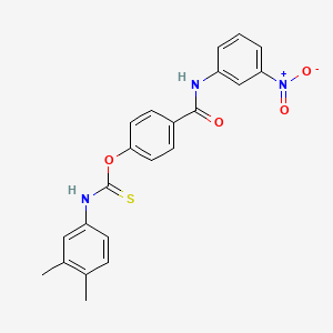 O-{4-[(3-nitrophenyl)carbamoyl]phenyl} (3,4-dimethylphenyl)carbamothioate