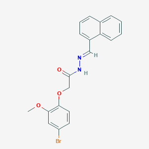 2-(4-bromo-2-methoxyphenoxy)-N'-[(E)-naphthalen-1-ylmethylidene]acetohydrazide