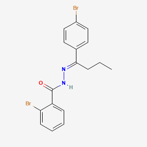 2-bromo-N'-[(1E)-1-(4-bromophenyl)butylidene]benzohydrazide