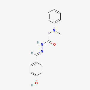 N'-[(E)-(4-Hydroxyphenyl)methylidene]-2-[methyl(phenyl)amino]acetohydrazide