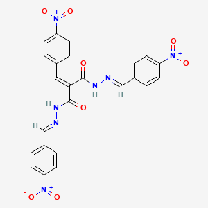 2-(4-nitrobenzylidene)-N'~1~,N'~3~-bis[(E)-(4-nitrophenyl)methylidene]propanedihydrazide