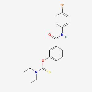 O-{3-[(4-bromophenyl)carbamoyl]phenyl} diethylcarbamothioate