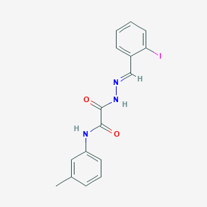 molecular formula C16H14IN3O2 B11550936 2-[(2E)-2-(2-iodobenzylidene)hydrazinyl]-N-(3-methylphenyl)-2-oxoacetamide 