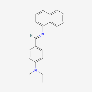 molecular formula C21H22N2 B11550956 Naphthalene, 1-(4-diethylaminobenzylidenamino)- 